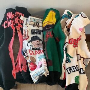Source Unknown Festive Graphic Men's Socks Set